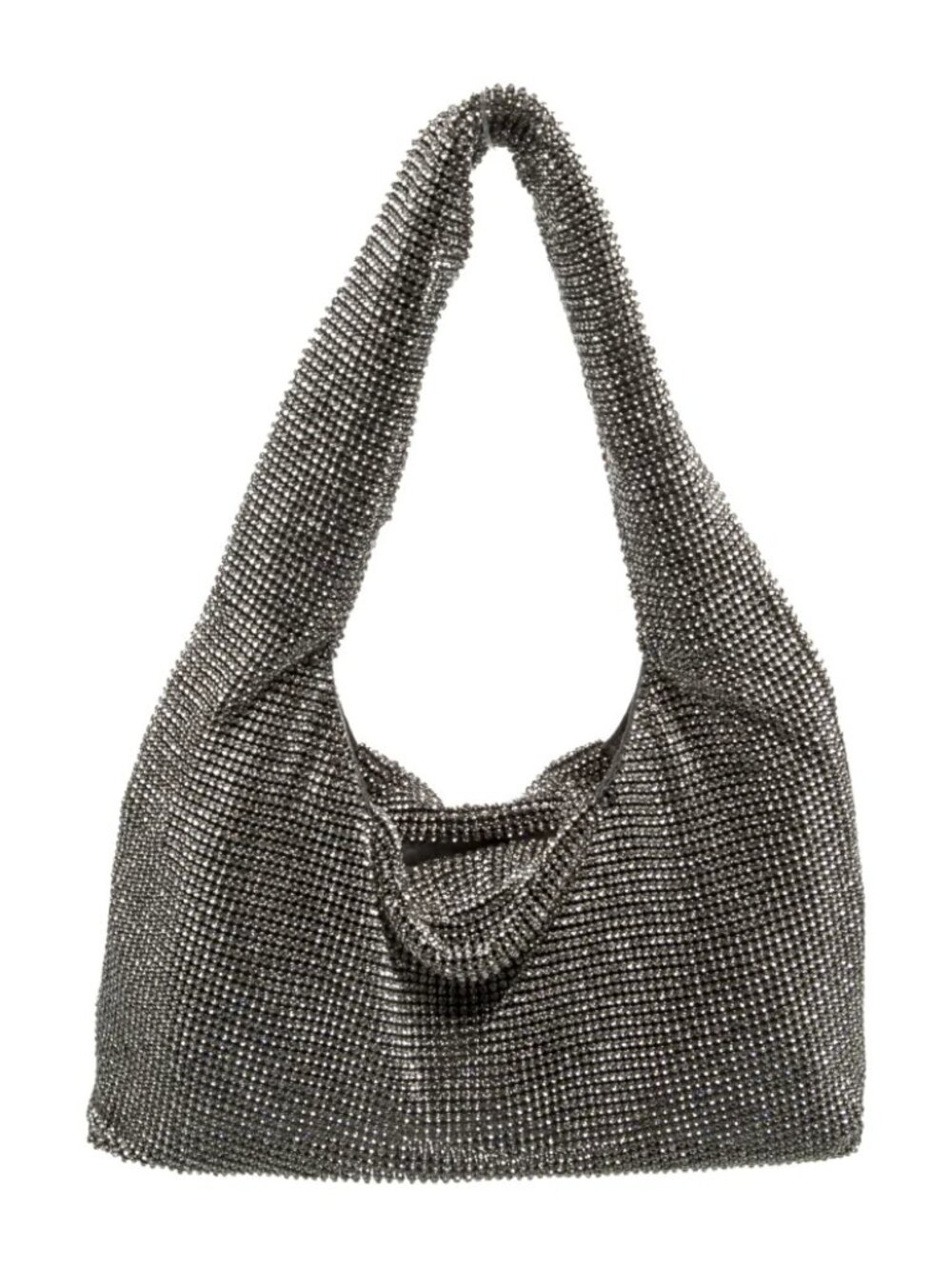 KARA crystal mesh Top handle bag